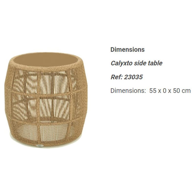 Calyxto Outdoor Side Table by Skyline Design