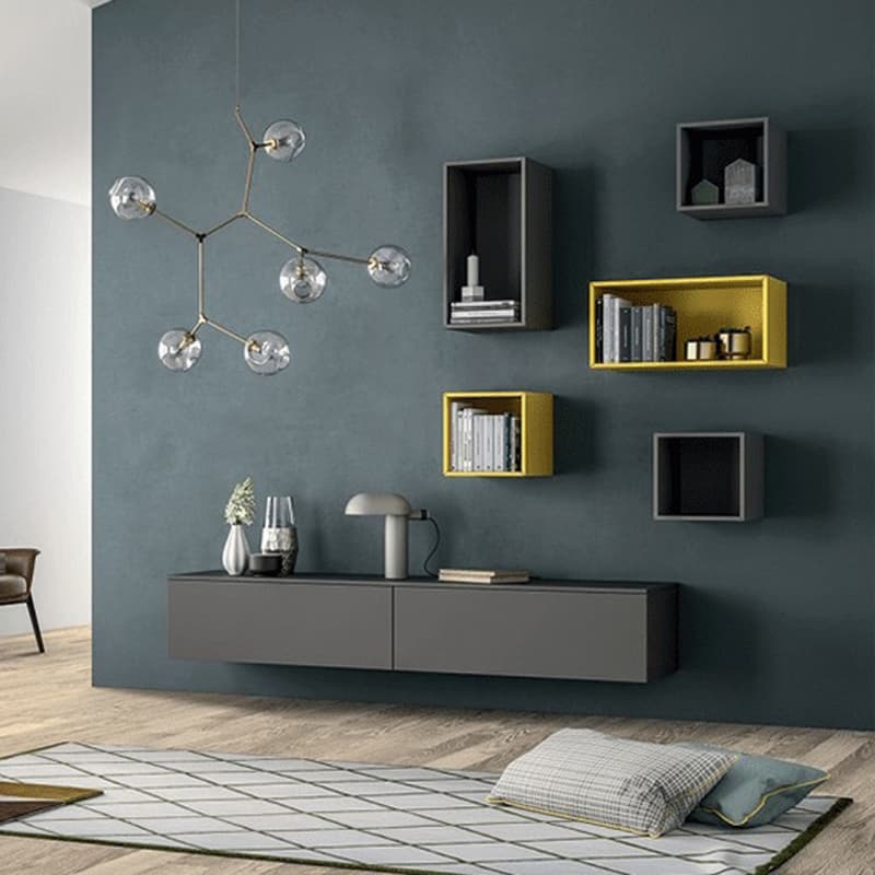 Slim Up TV Wall Unit by Dallagnese
