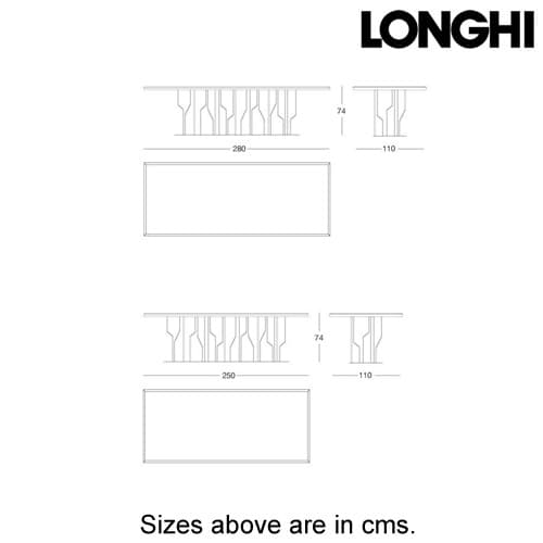 Ginza Dining Table by Longhi