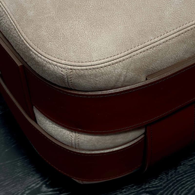 Braid Footstool by Rugiano