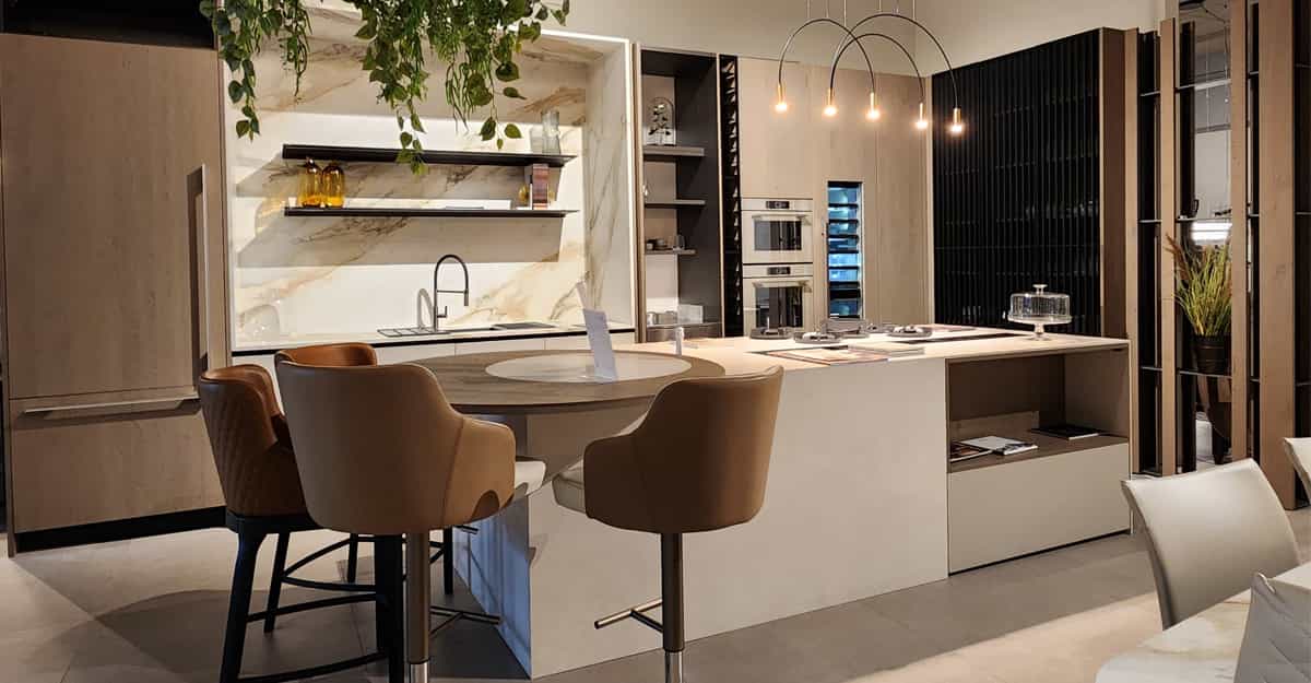 Stylish home decor setup with luxury furniture and accessories in FCI London showroom
