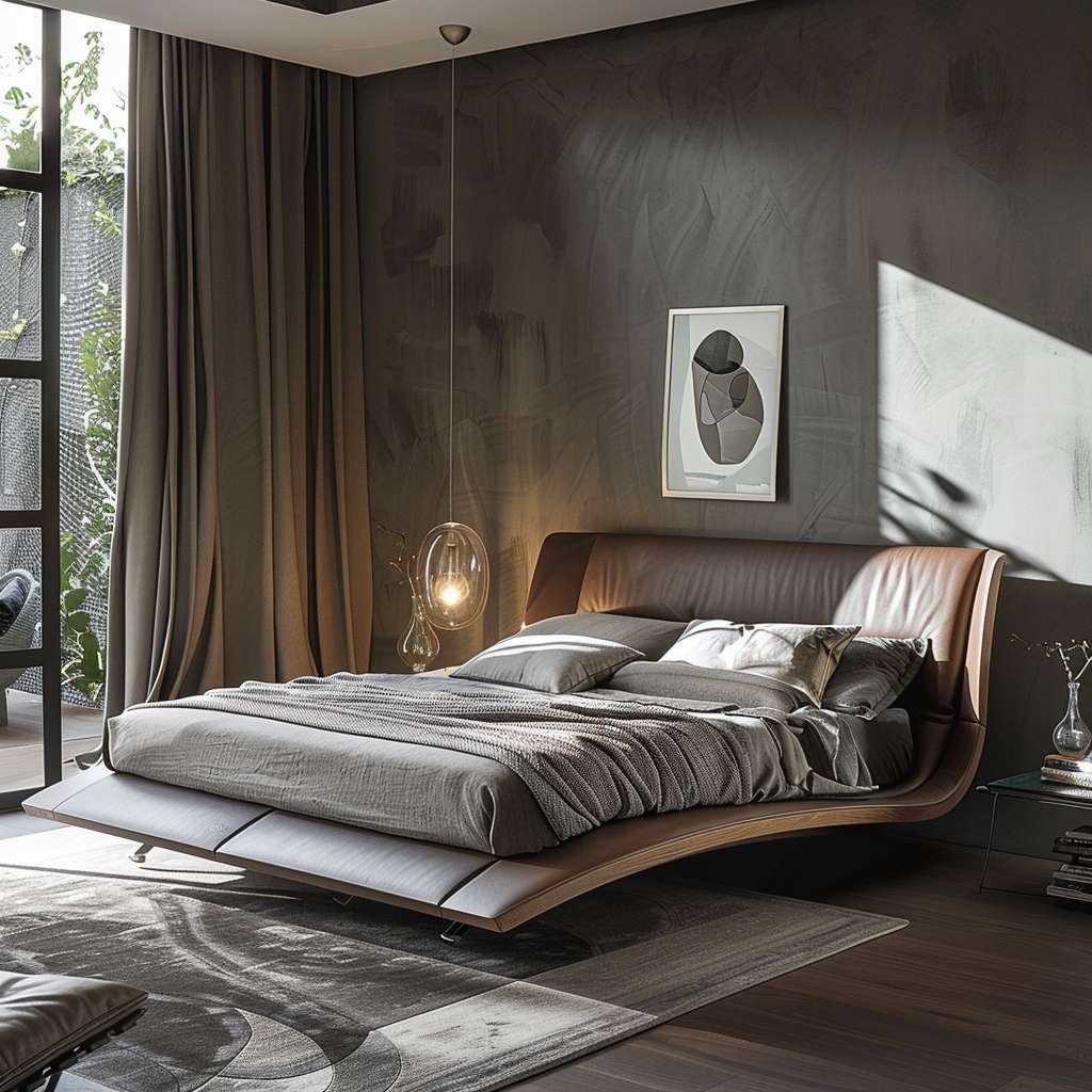 Luxury bedroom with a very ambient background