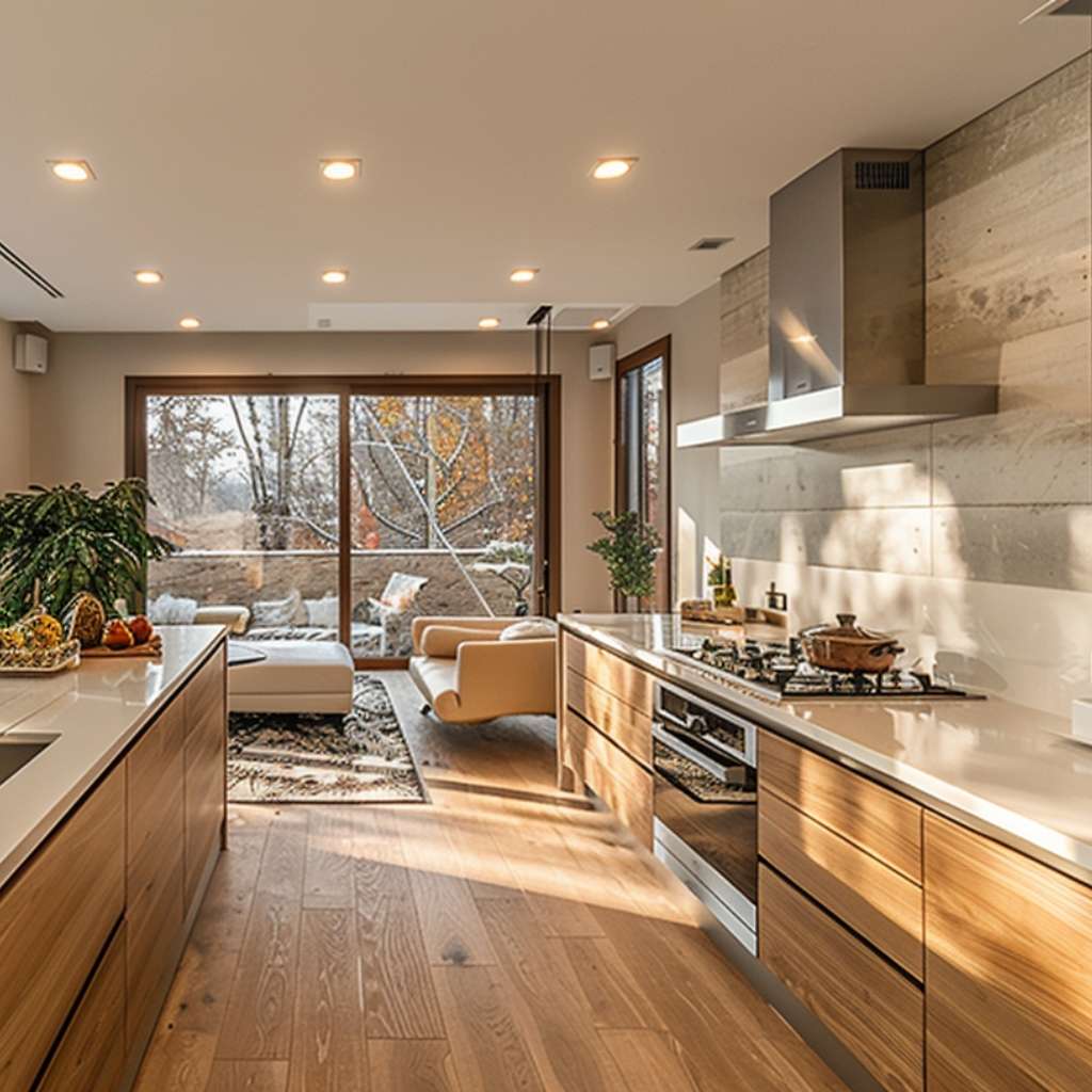 Wooden Storage Cabinet for a Modern Kitchen