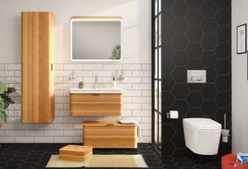 Luxury Bathroom Cabinet with Simple Design