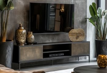 Stylish TV Units with a metal finish