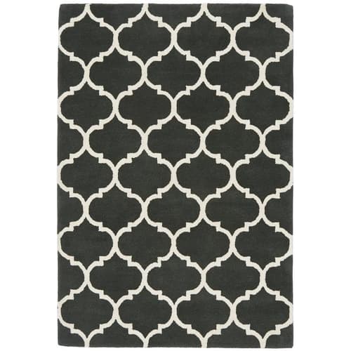 Albany Ogee Charcoal Rug by Attic Rugs