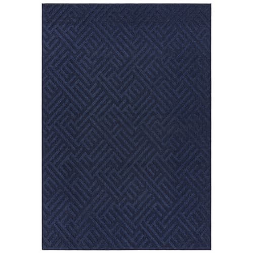 Antibes An05 Blue Linear Rug by Attic Rugs