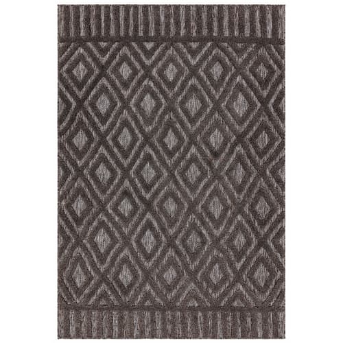 Salta Sa02 Charcoal Diamond Rug by Attic Rugs