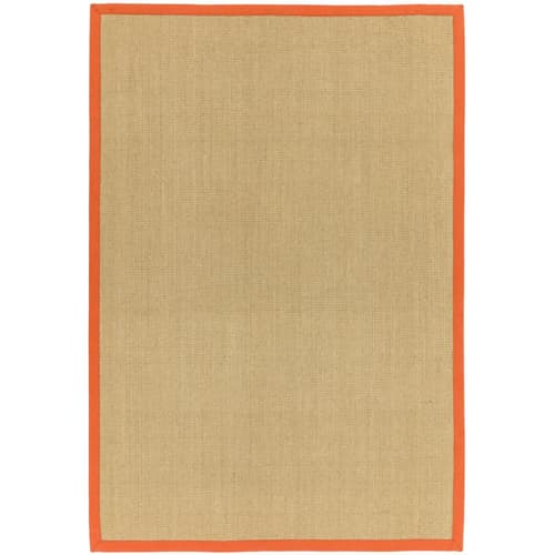 Sisal Linen/ Orange Rug by Attic Rugs