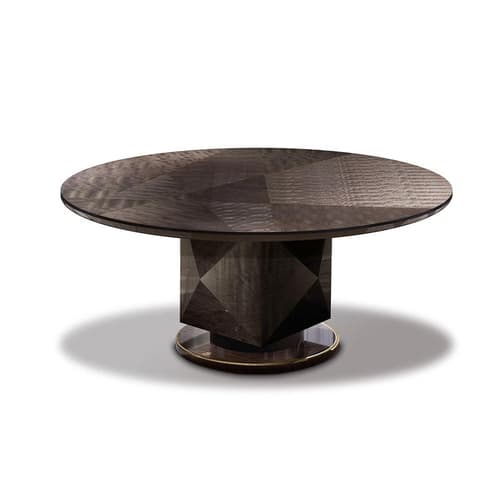 Infinity Wooden Round Dining Table by Giorgio Collection