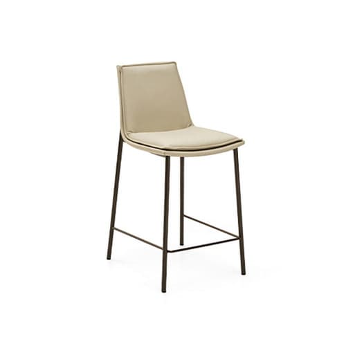 Lara 4 Metal Legs Bar Stool By Italforma