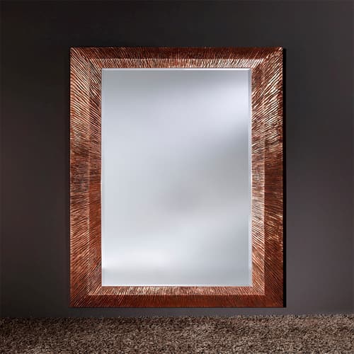 Groove Copper Wall Mirror by By FCI London