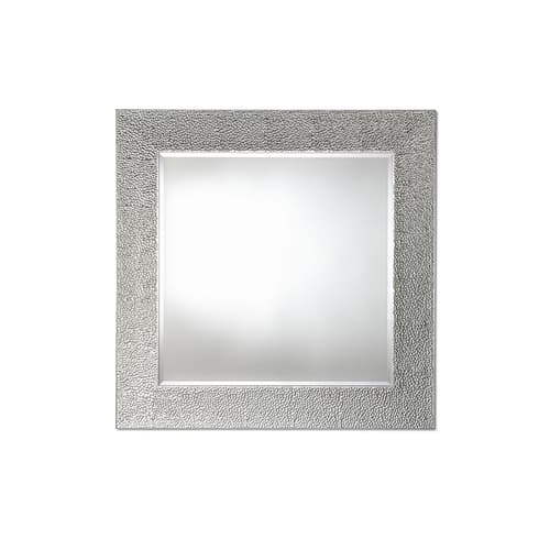 Oslo Silver Square Wall Mirror By FCI London