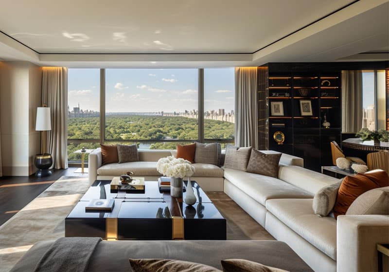 High-end luxury sofa in elegant setting