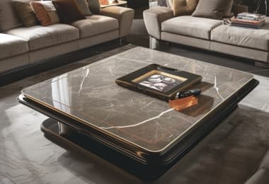 Symetrical square top coffee table