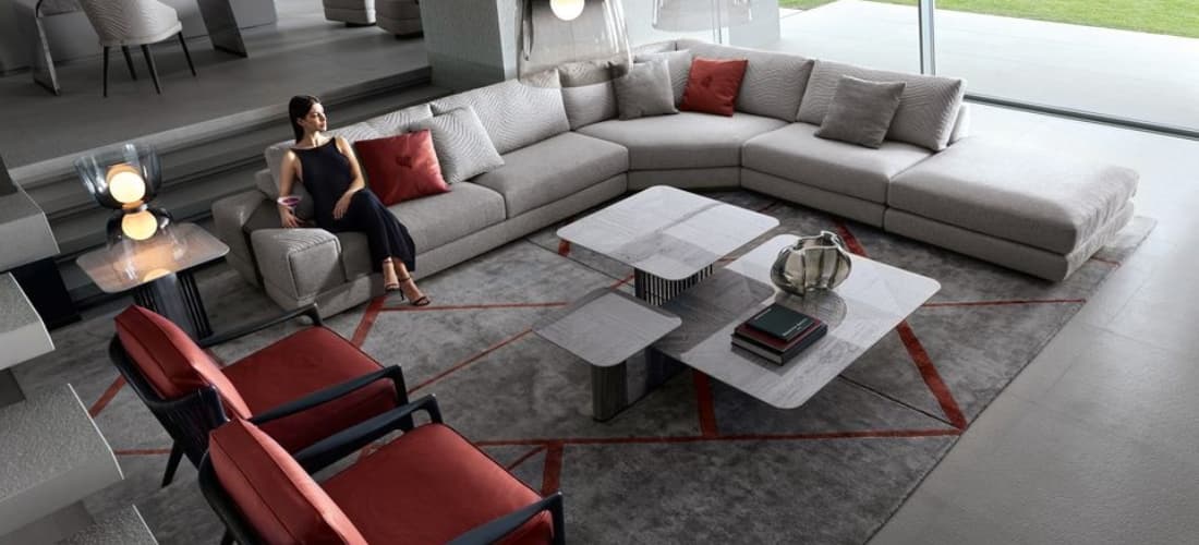 Luxury Coffee Table placed in the center of the room