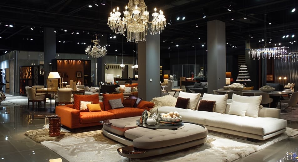 Elegant and  vibrant fabric Sofa set in a bright set up
