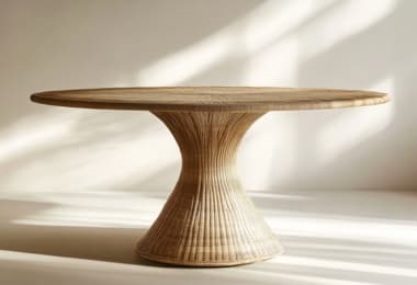 Rattan Dining Tables by Eichholtz