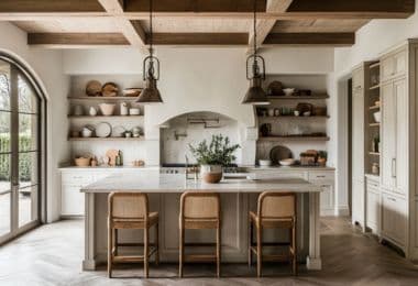 Simple and minimal design for farmhouse kitchens