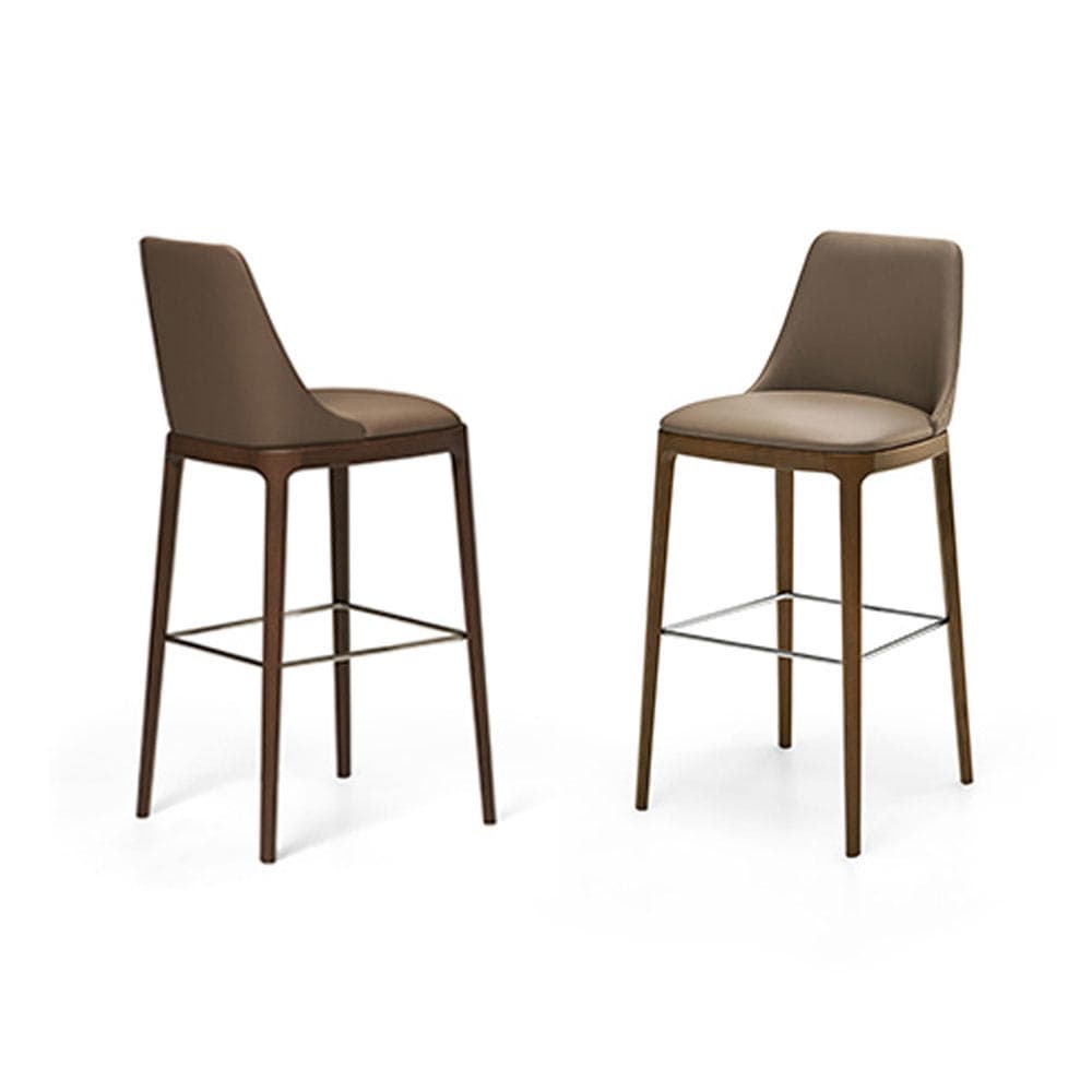 Max Wood Base Bar Stool