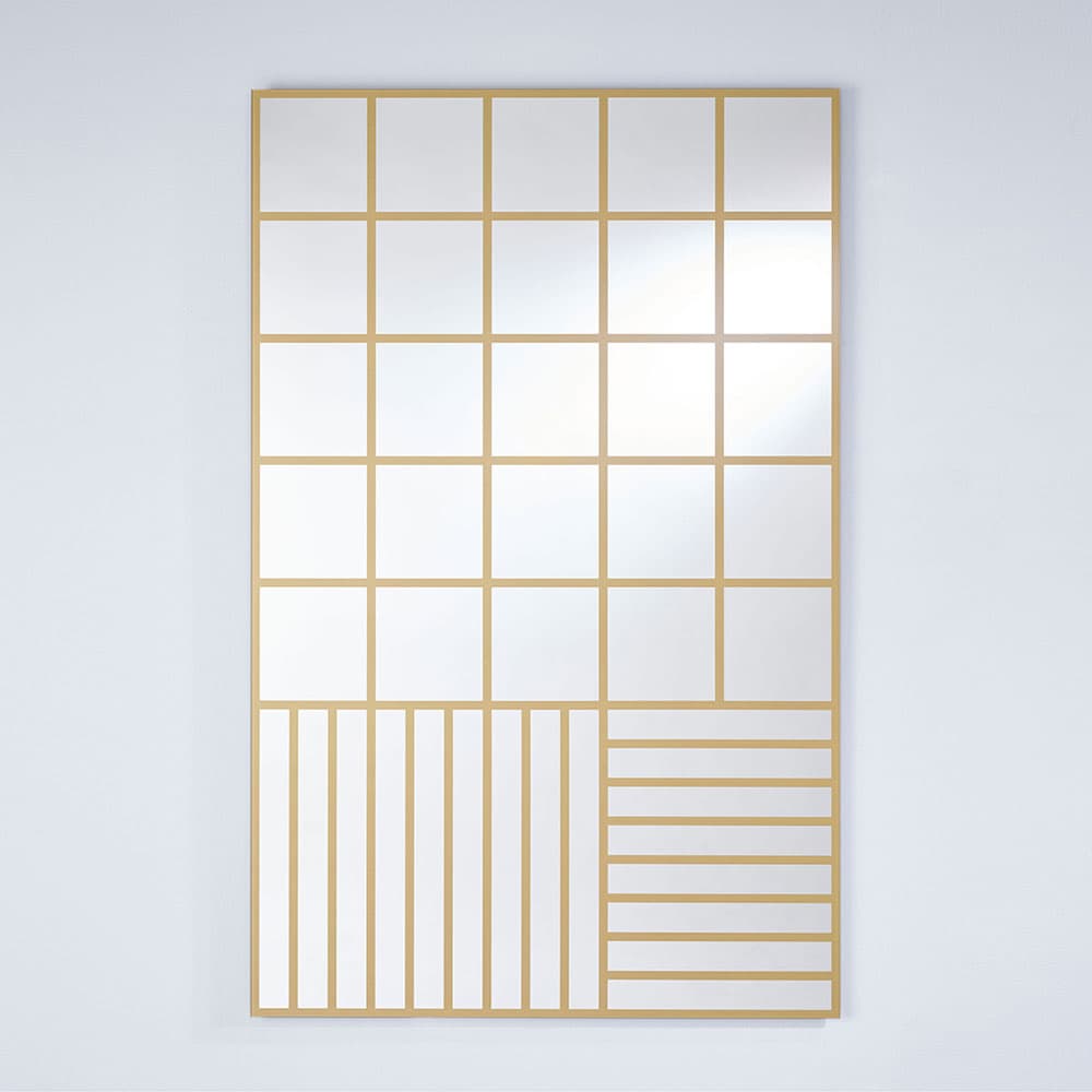 Grid Gold Mirror