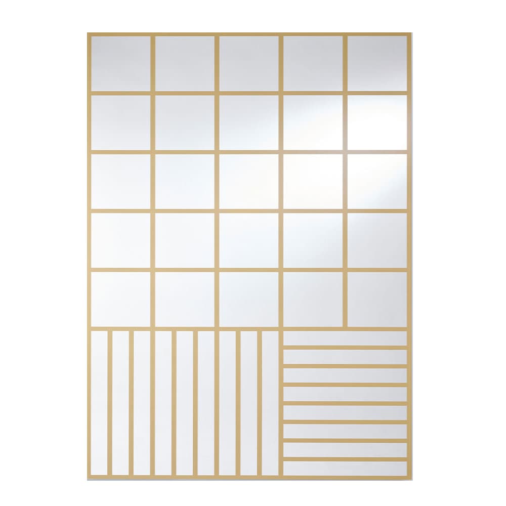 Grid Gold Mirror