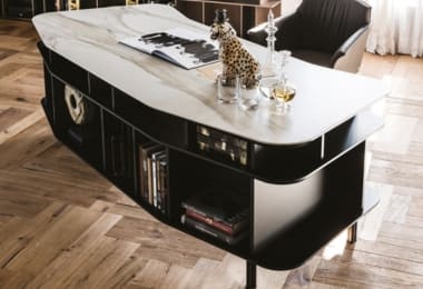 Modern Office Desk With Storage Options