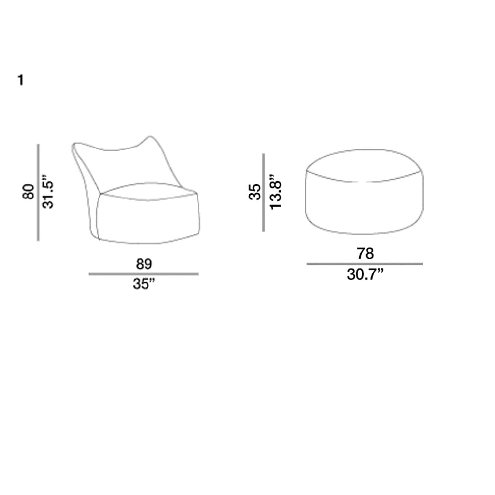 Bubba Footstool By FCI London