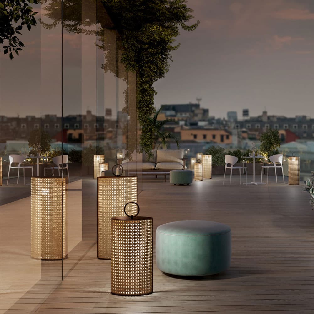 Clara Medium and Large Outdoor Batery Lighting By FCI London