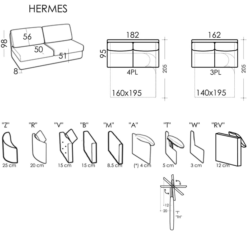 Hermes Sofa Bed By FCI London