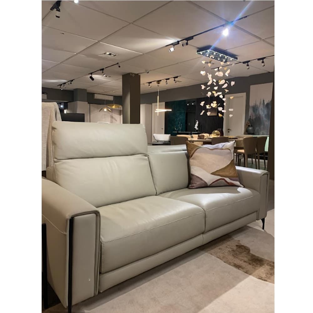 Gregg 3 Seater Leather Sofa By FCI London