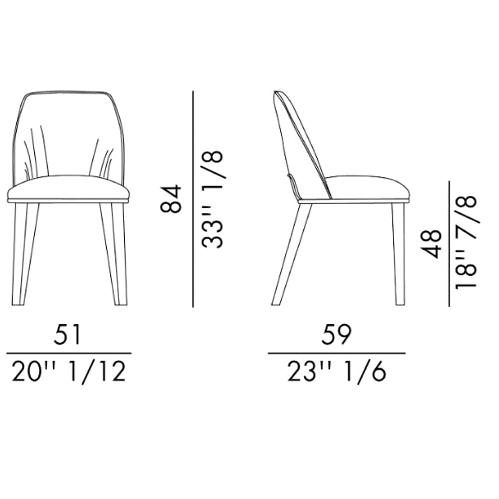 Diva With Wooden Legs Dining Chair By FCI London