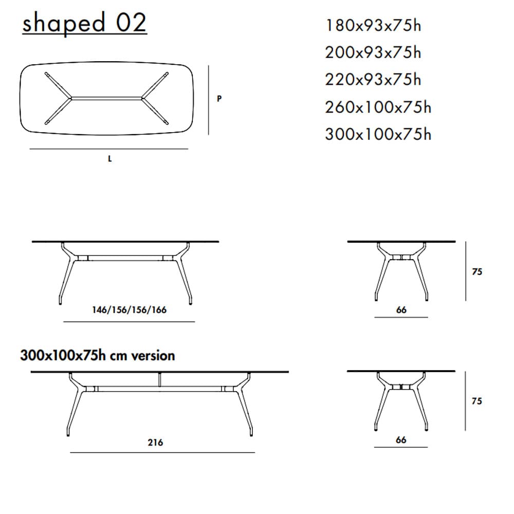 Arkos Shaped 02 Dining Table By FCI London