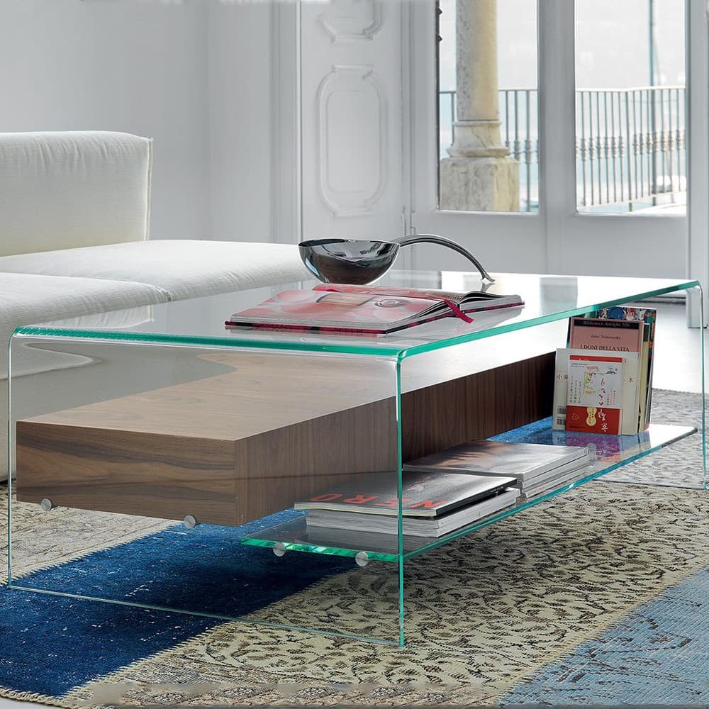 Bridge With Drawer And Shelf Coffee Table By FCI London