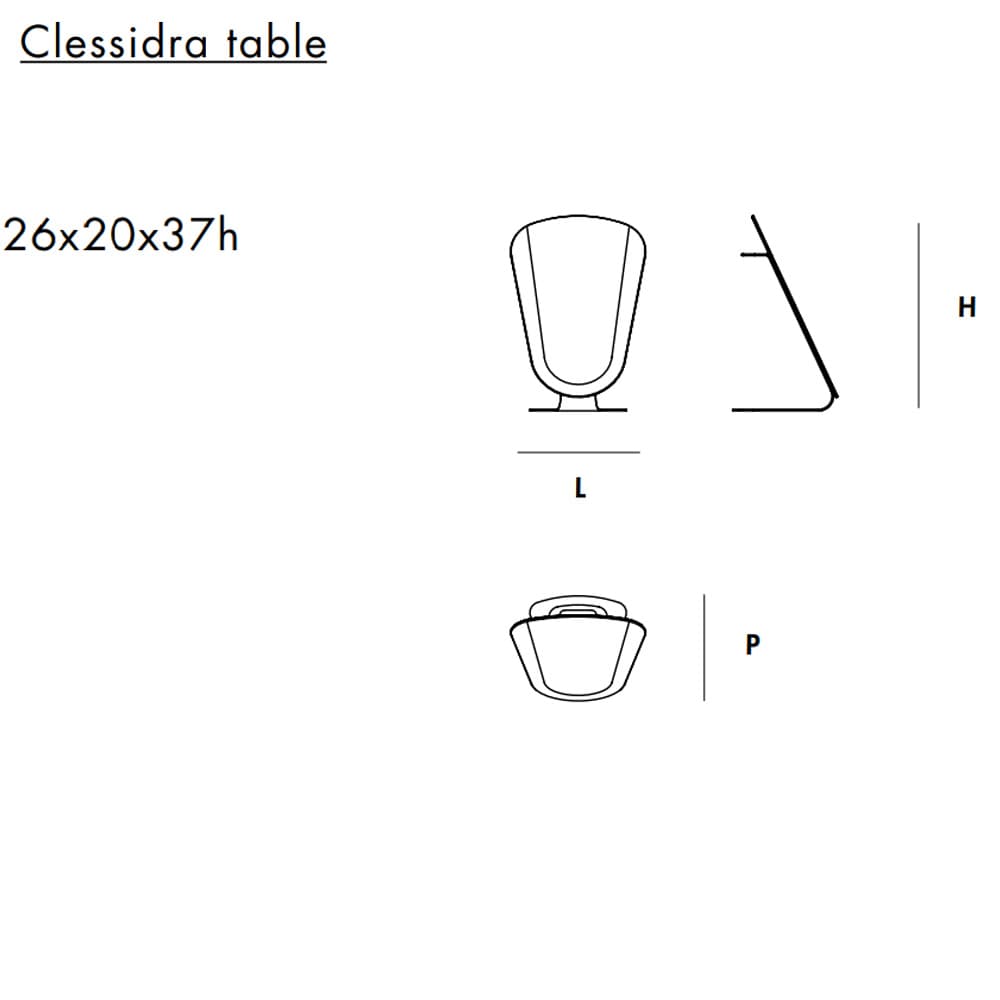 Clessidra Table Mirror By FCI London