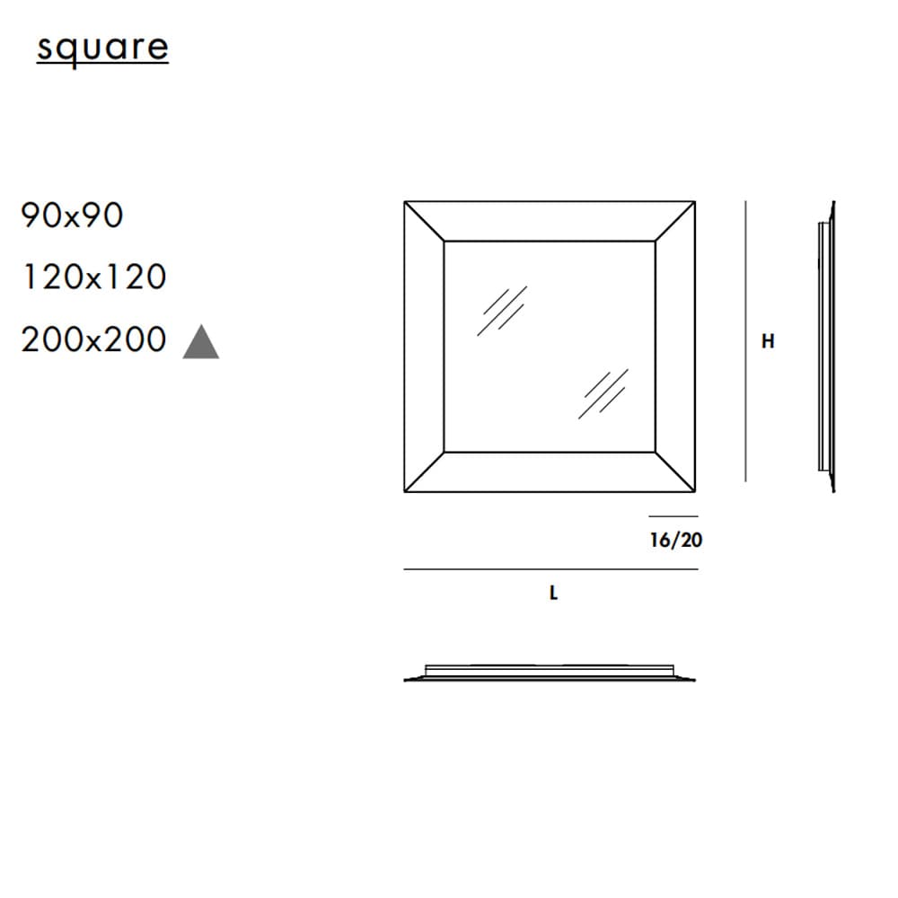 Denver Square Mirror By FCI London