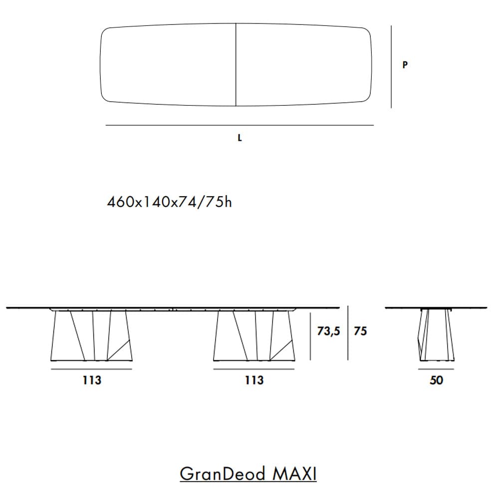 Grandeod Maxi Dining Table By FCI London