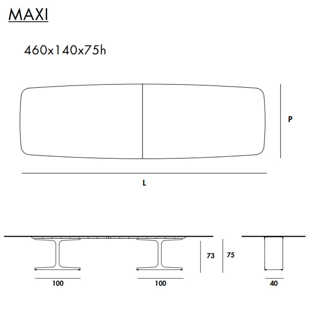 Palace Maxi Dining Table By FCI London