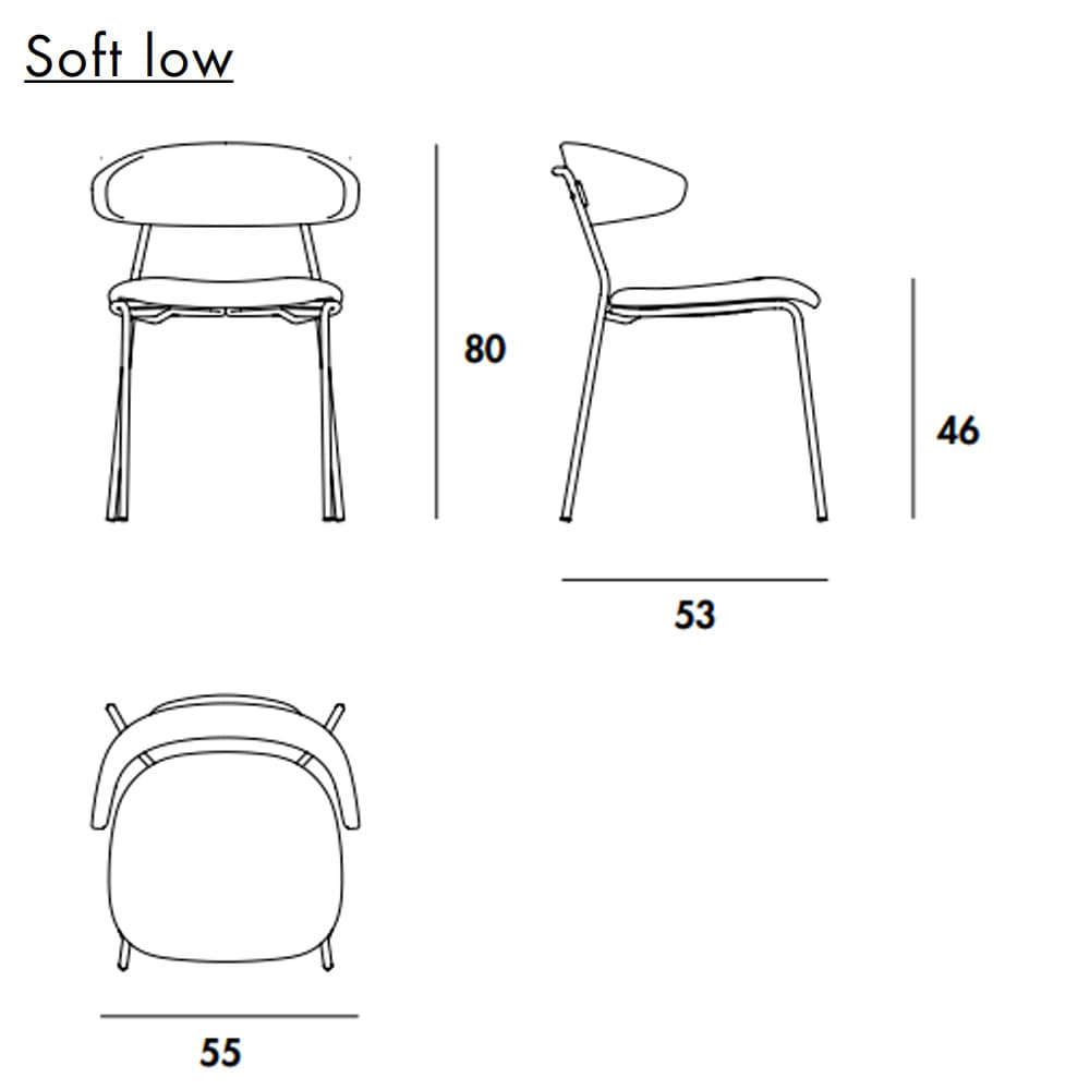 Soft Low Dining Chair By FCI London