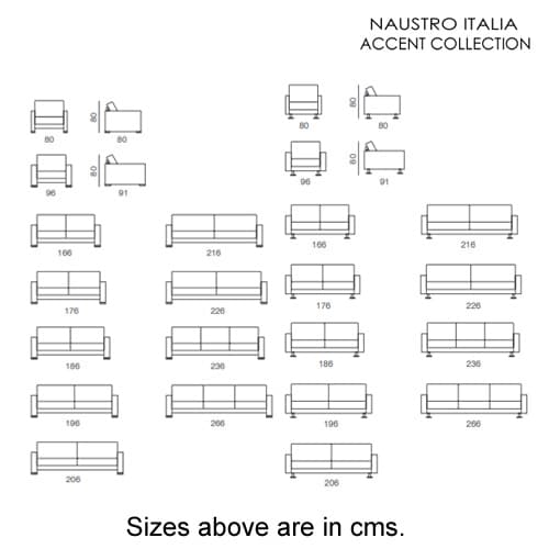 Composit Sofa Accent Collection by Naustro Italia