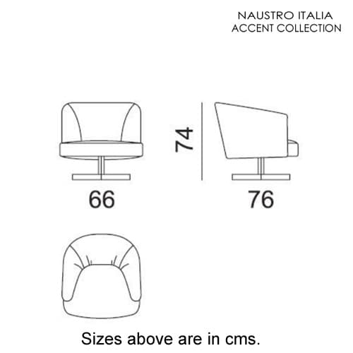 Camilla Armchair Accent Collection by Naustro Italia