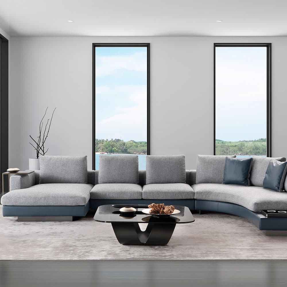 Vogue Curve Modular Sofa Accent Collection by Naustro Italia