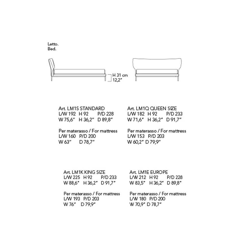 Maya Double Bed by Alivar