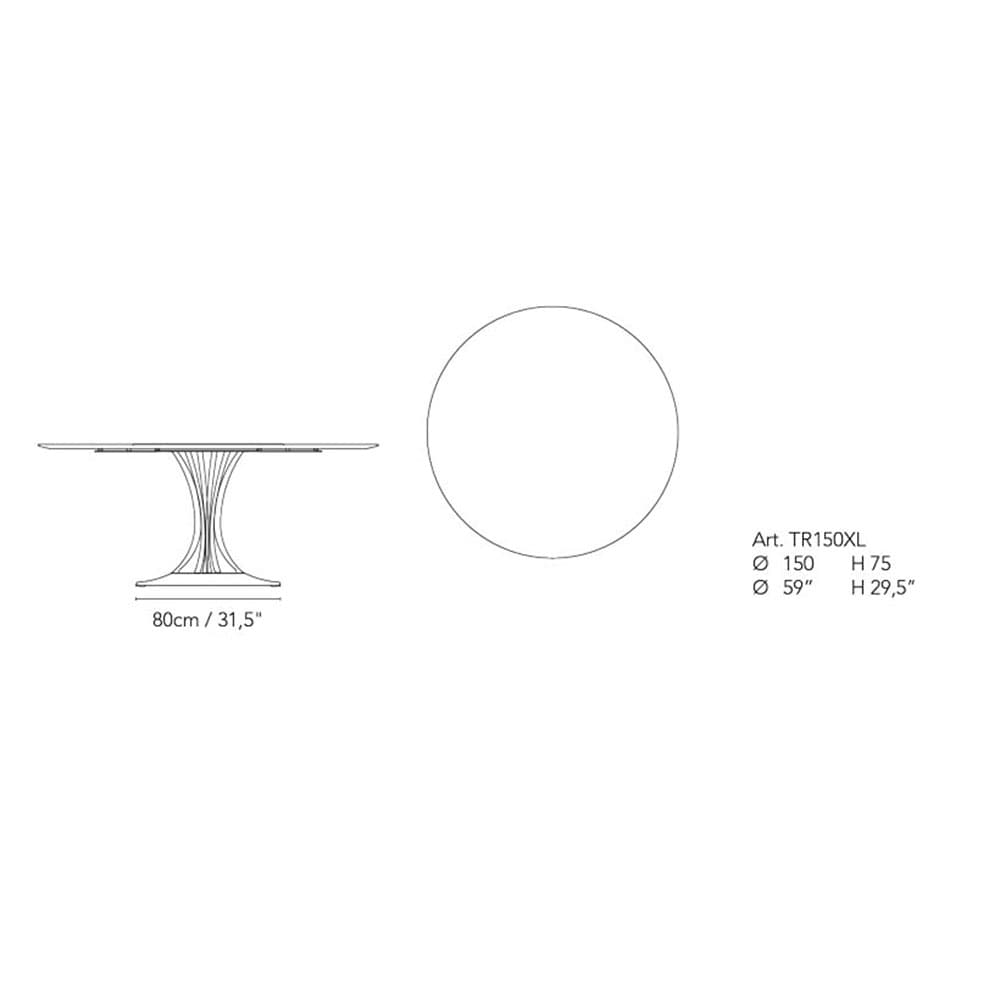 Radar Xl Dining Table by Alivar