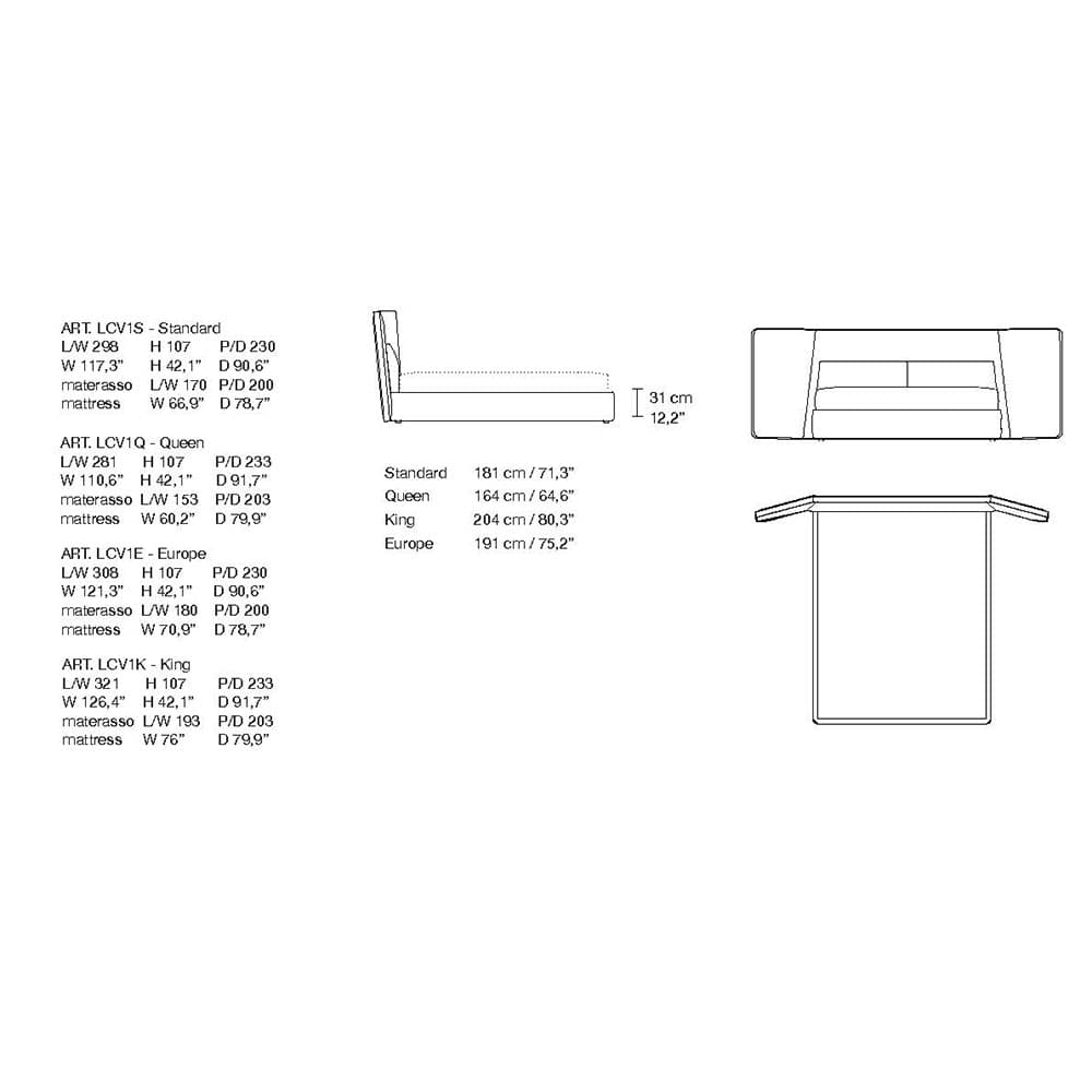 Coventry Double Bed by Alivar