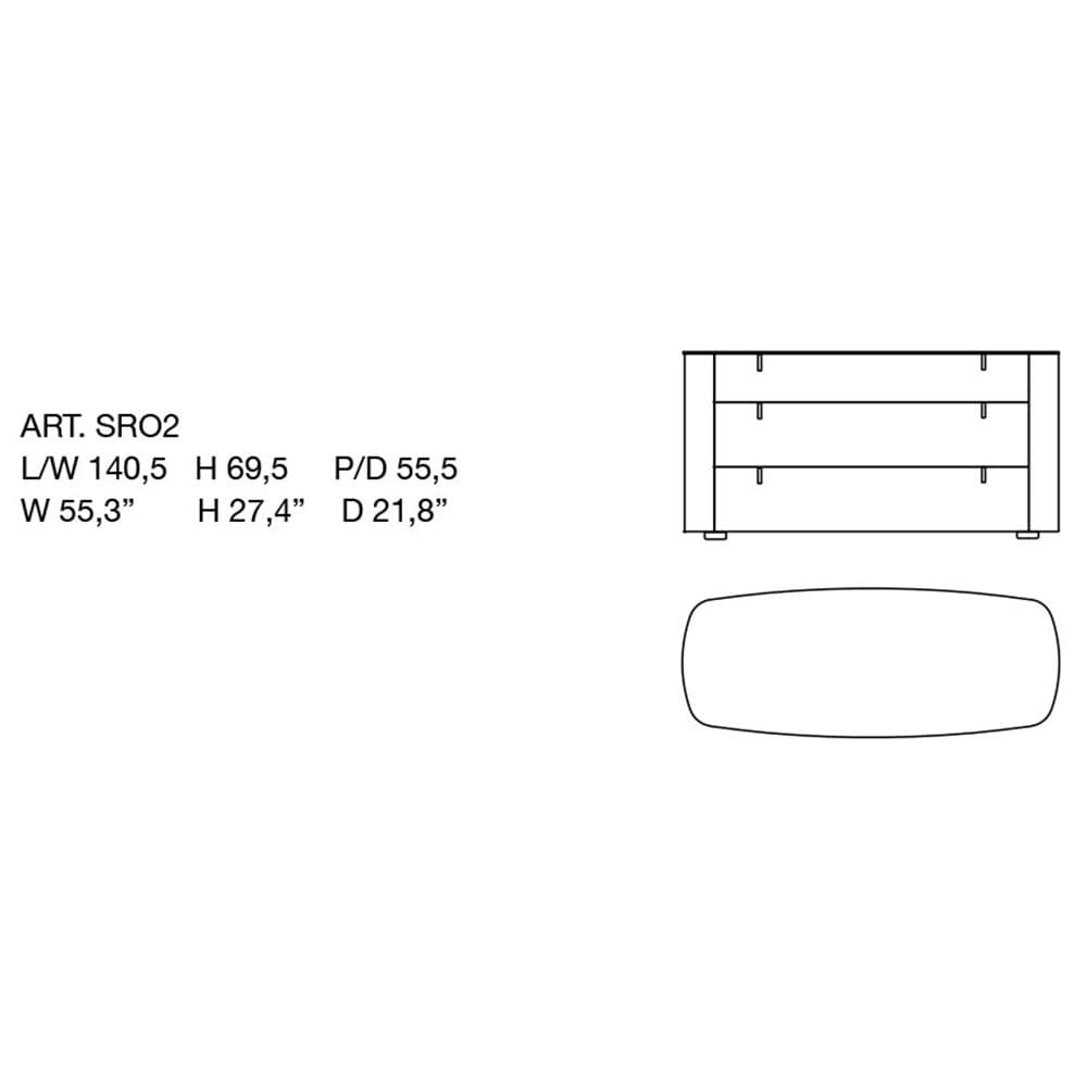 Round Chest of Drawer by Alivar