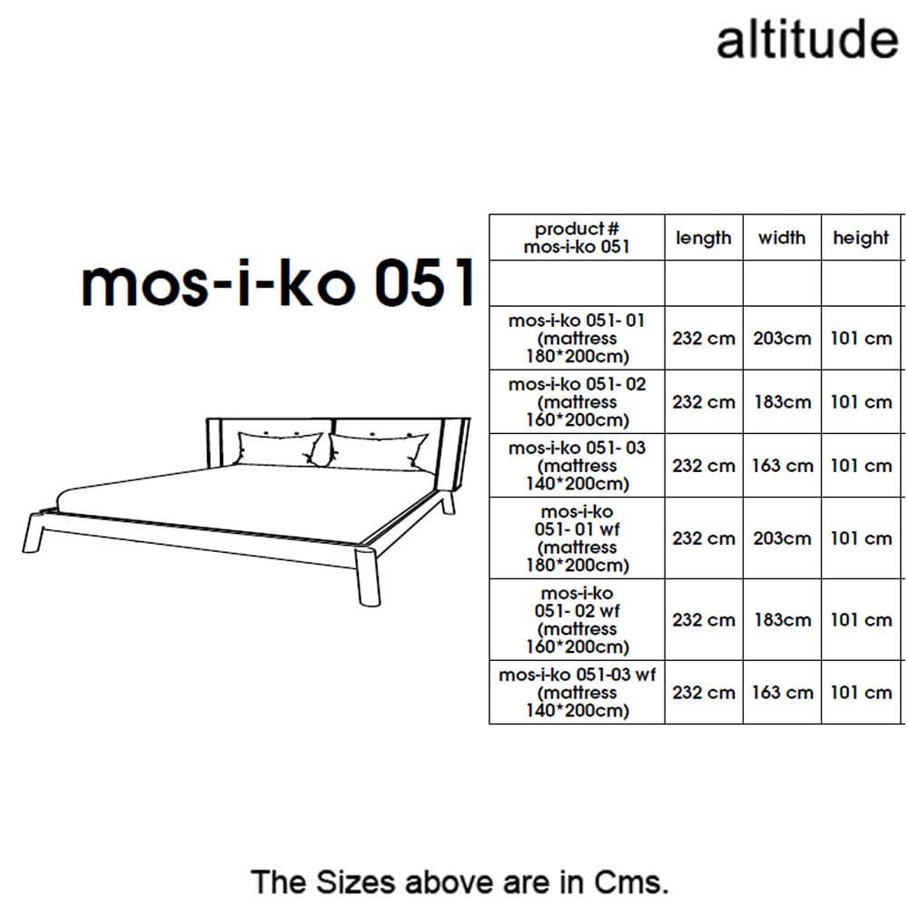 Mos-I-Ko 051 Double Bed by Altitude