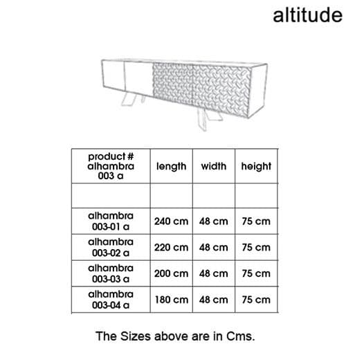 Alhambra 003 A Sideboard by Altitude