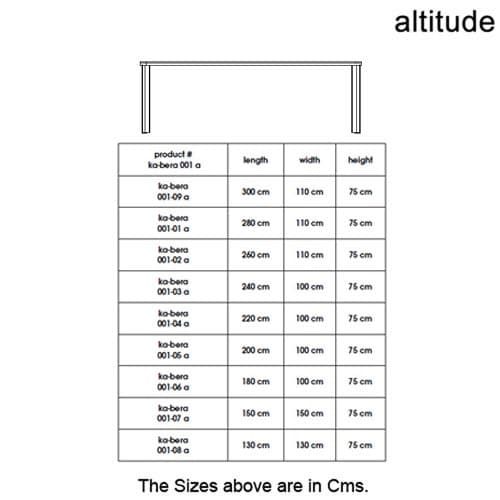 Ka-Bera 001 A Dining Table by Altitude