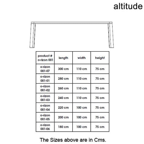 O-Rizon 001 Dining Table by Altitude